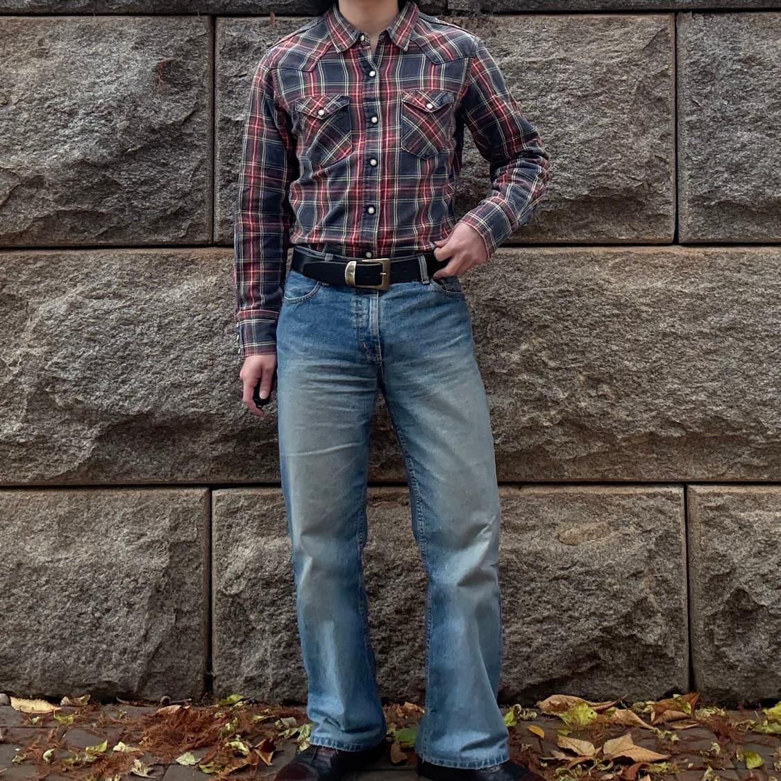 UES 헤비 브러시드 플란넬 웨스턴 셔츠 상품이미지2