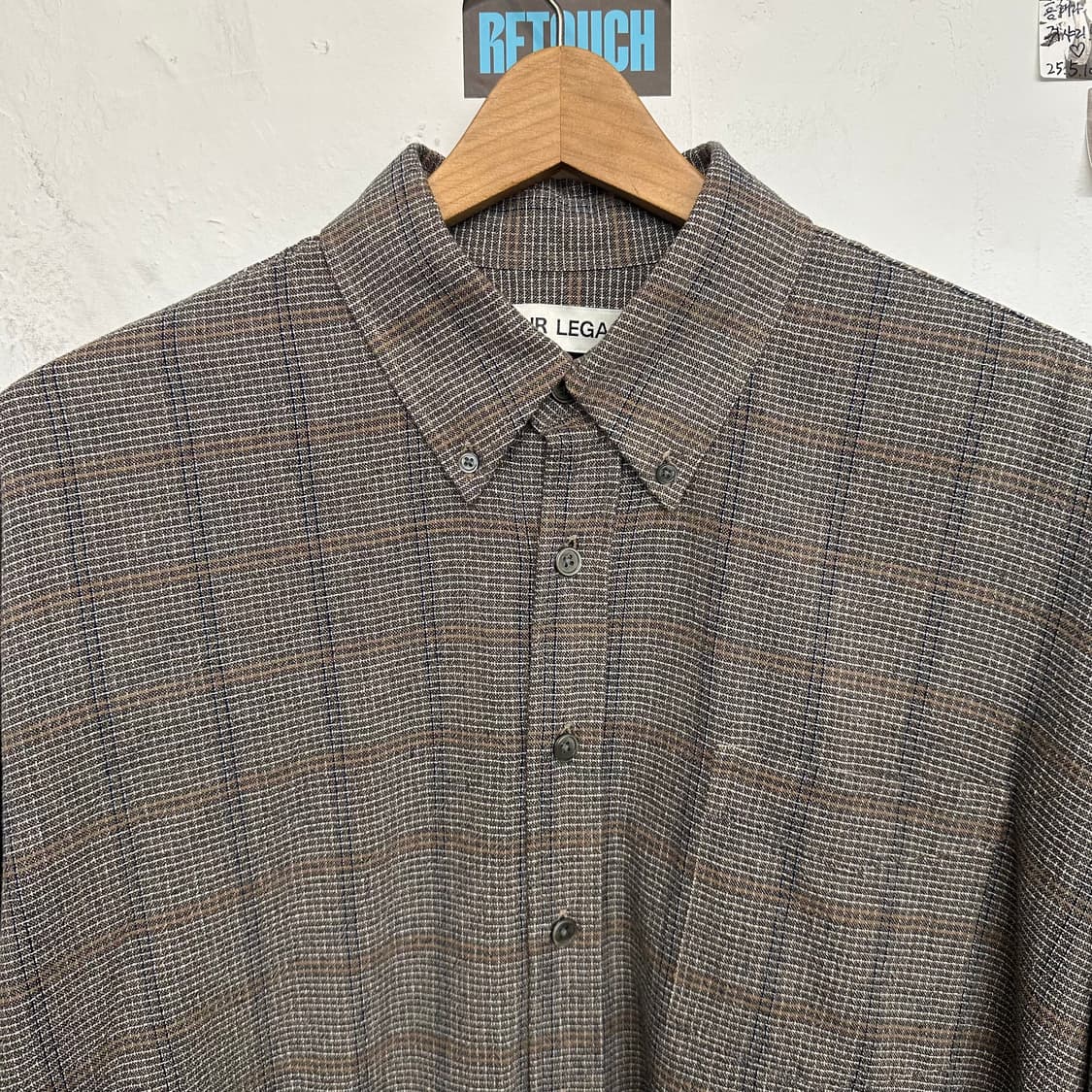 아워레가시 보로우드 BD 체크 셔츠 상품이미지2