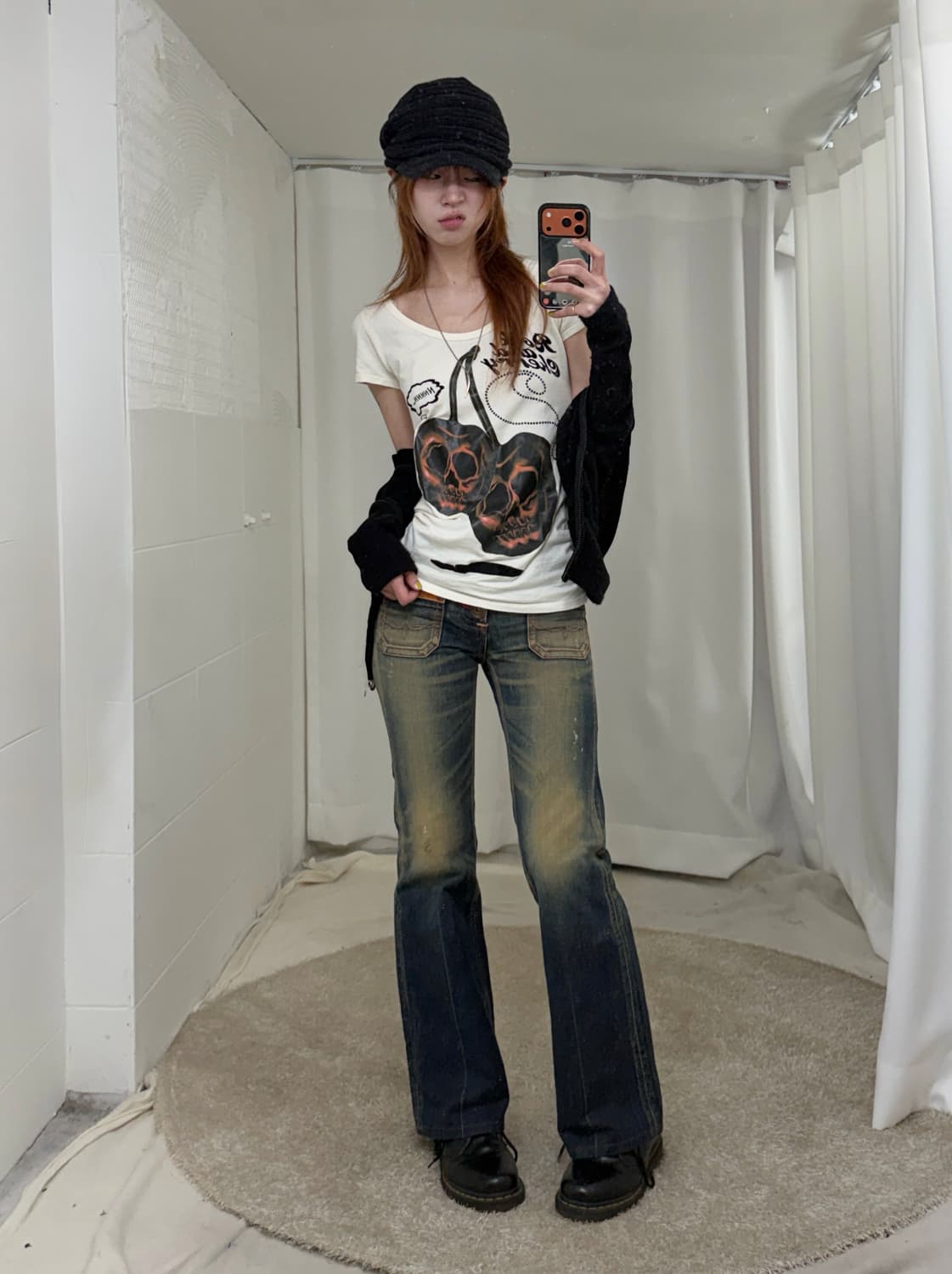 에드윈 브라운 웨스턴 펑크 딱붙 코디 세트 상품이미지3