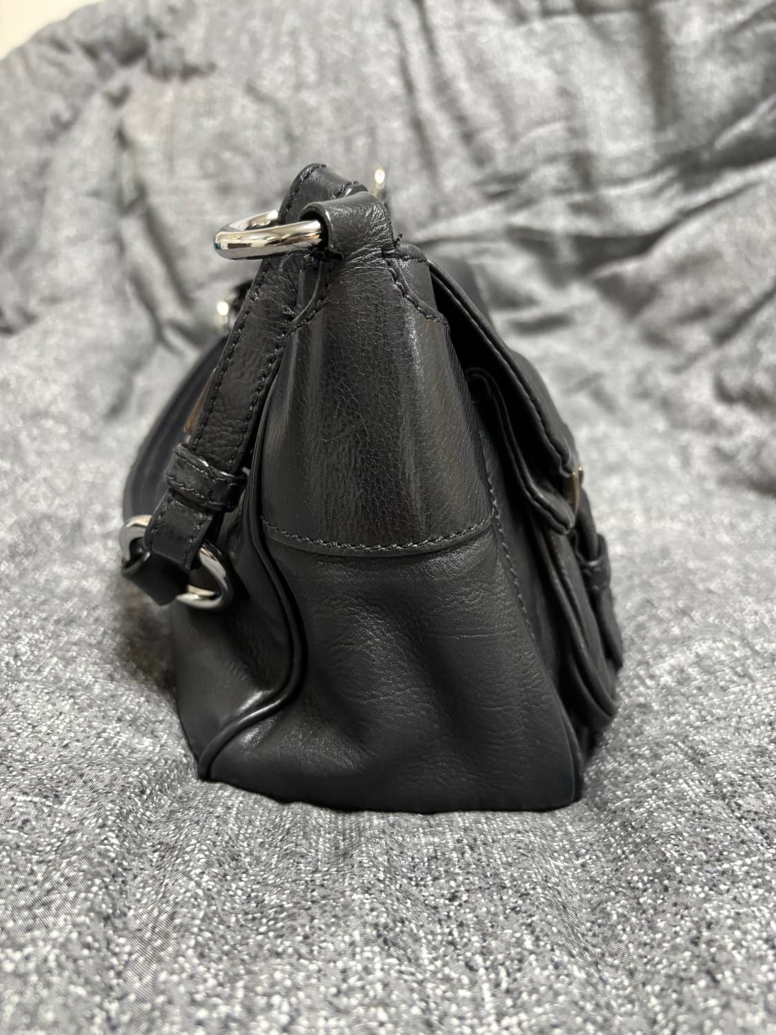 프라다 레더 투포켓 숄더백 상품이미지6