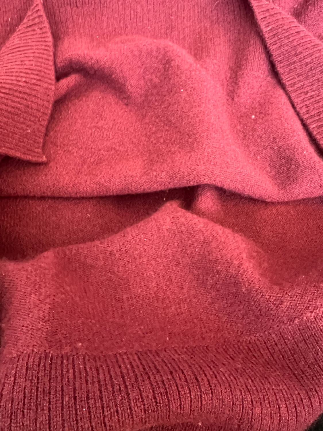 Chalayan 여성 버건디 캐시미어100니트 라운드니트 상품이미지6