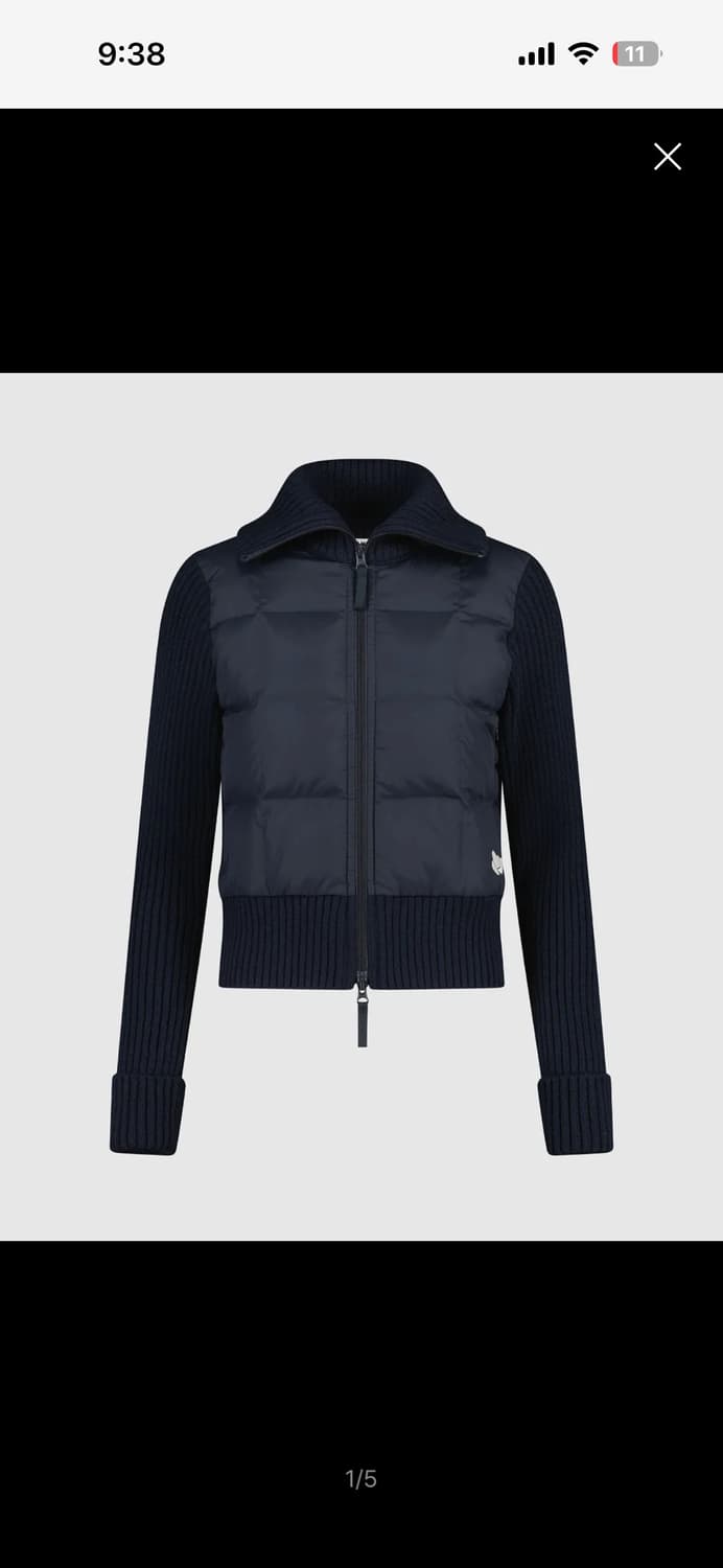 썬러브 패딩니트가디건 상품이미지1