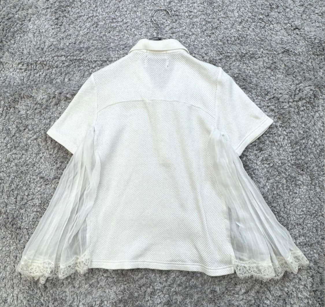 프레드페리(Fred Perry)뮤베일(MUVEIL)레이스 슬리브 포로셔츠 상품이미지2