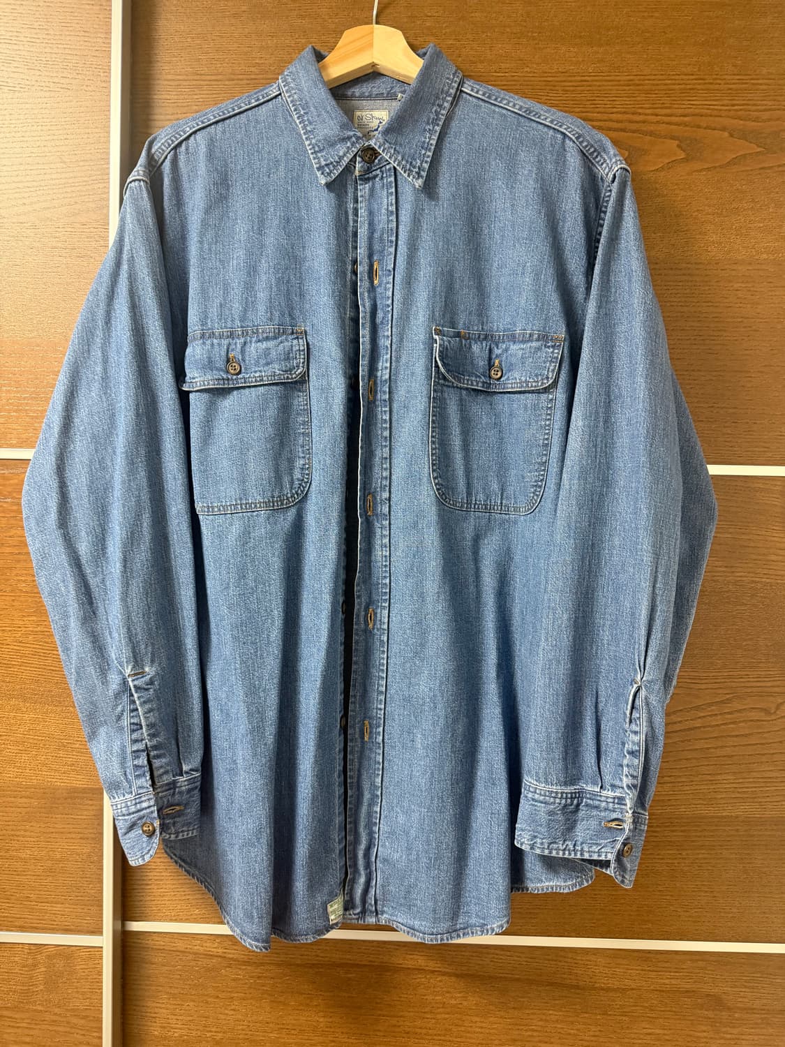 오어슬로우 데님 워크 오버 셔츠 4사이즈 (105-110) 상품이미지2