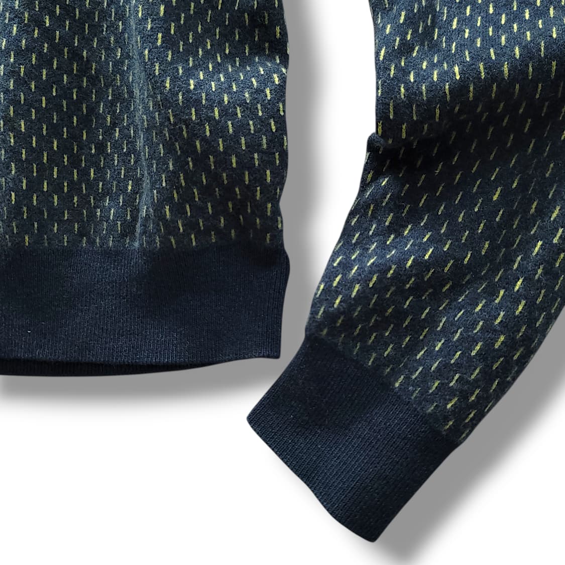 [105/5] 라코스테 네이비 토트그린 브이넥 울 니트 상품이미지6