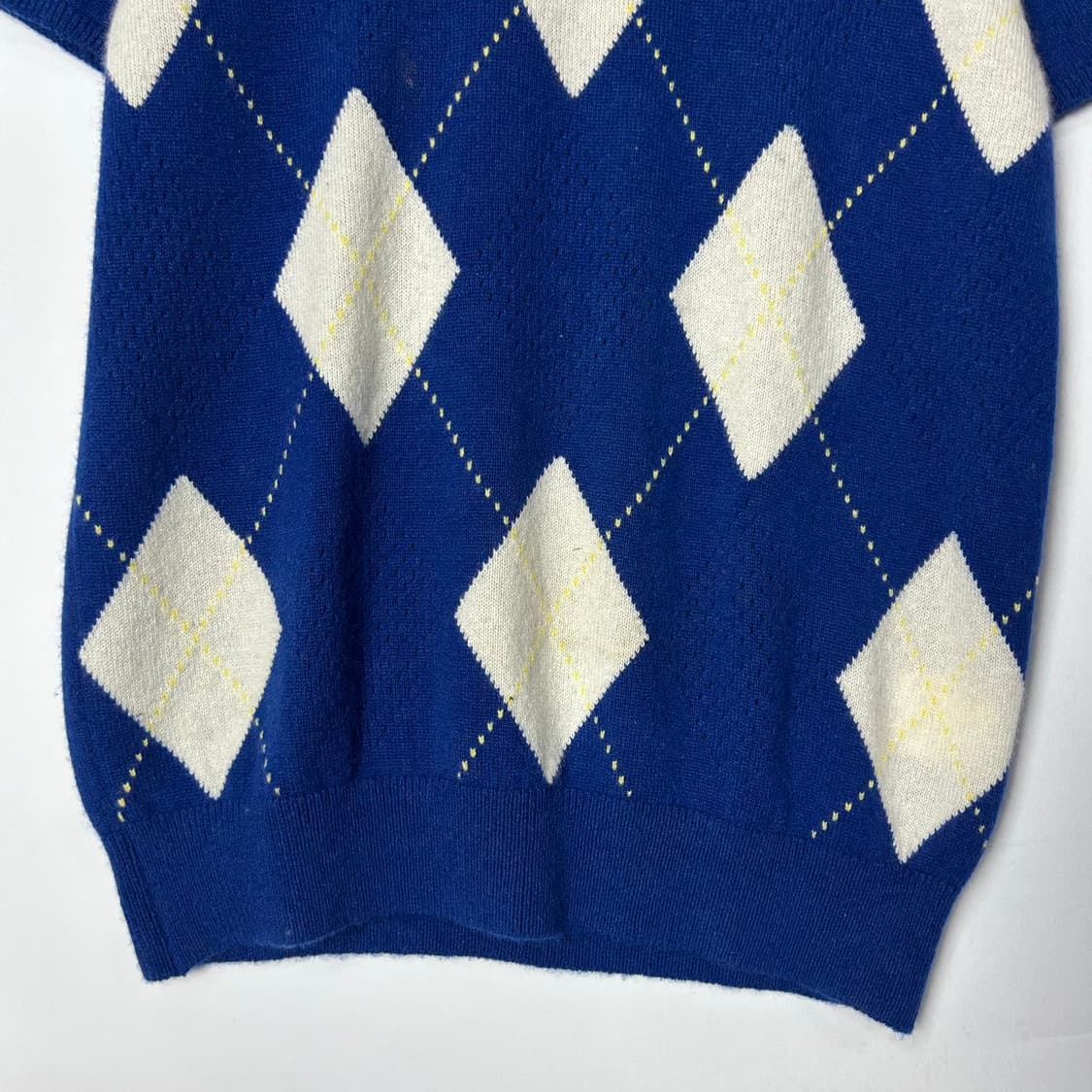 [BURBERRY] 버버리 골프 아가일 반팔 하이넥 니트 상품이미지4