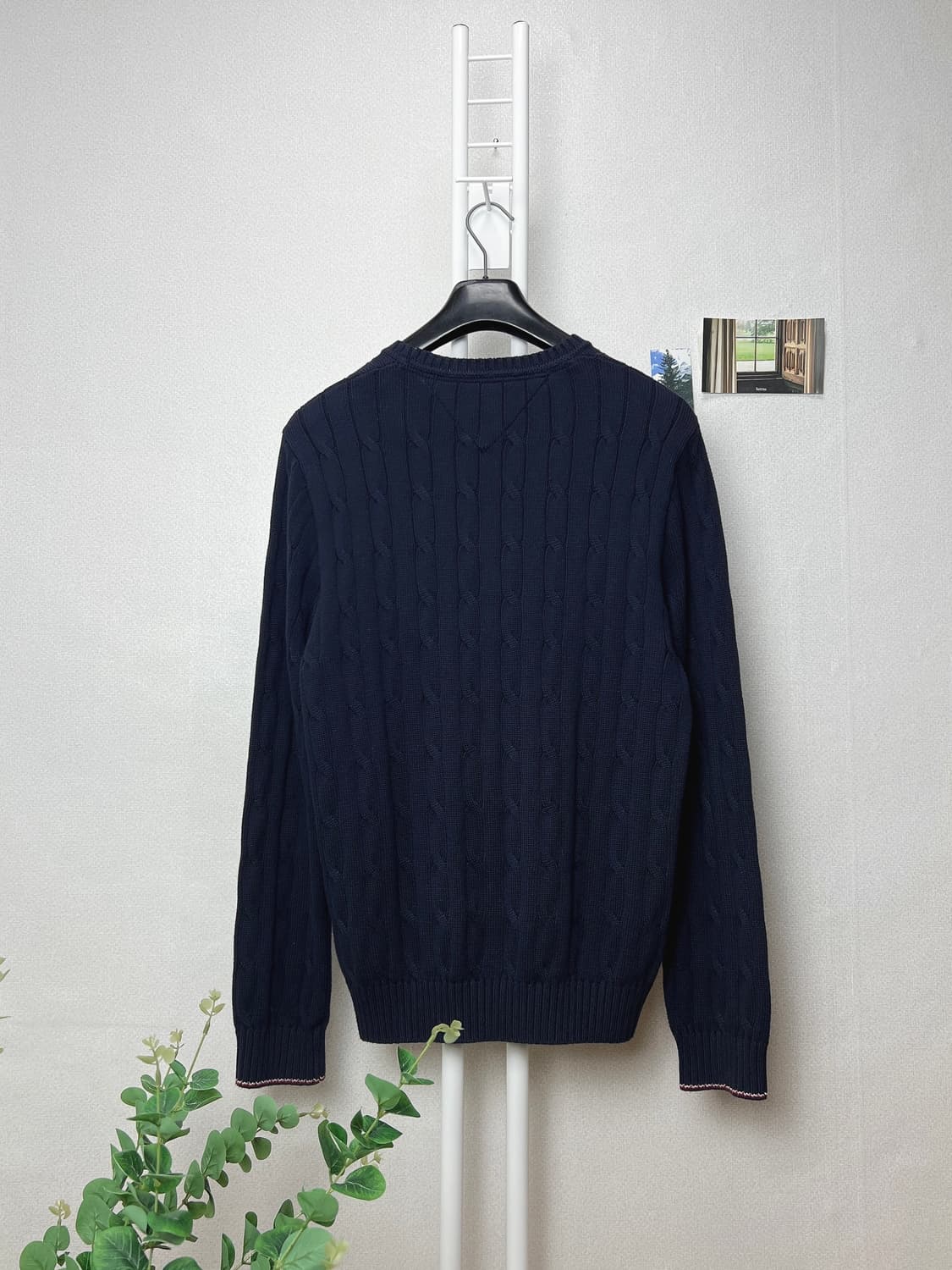 타미힐피거 남성 코튼 케이블 니트 100 상품이미지3