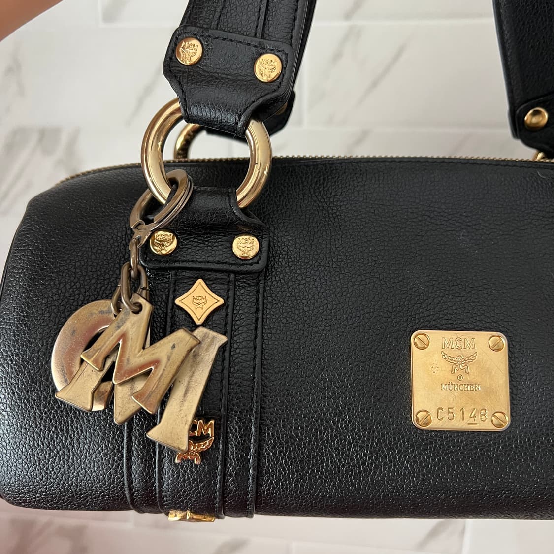 MCM 원통형 가방(정품) 상품이미지4