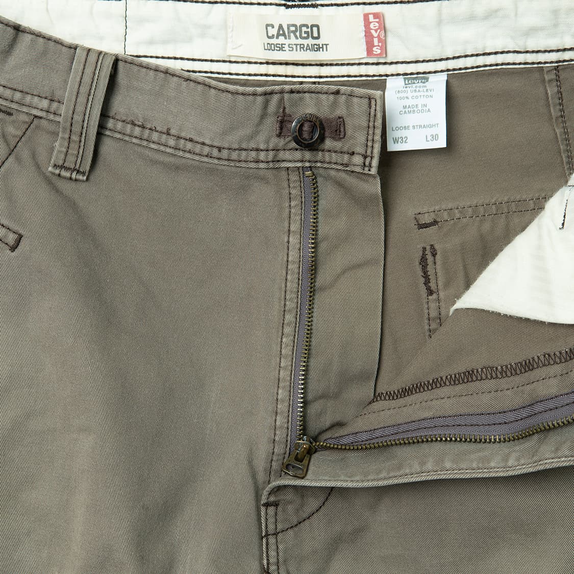 [32] 00s 리바이스 워크웨어 카고팬츠 올리브 MB-1351  상품이미지2
