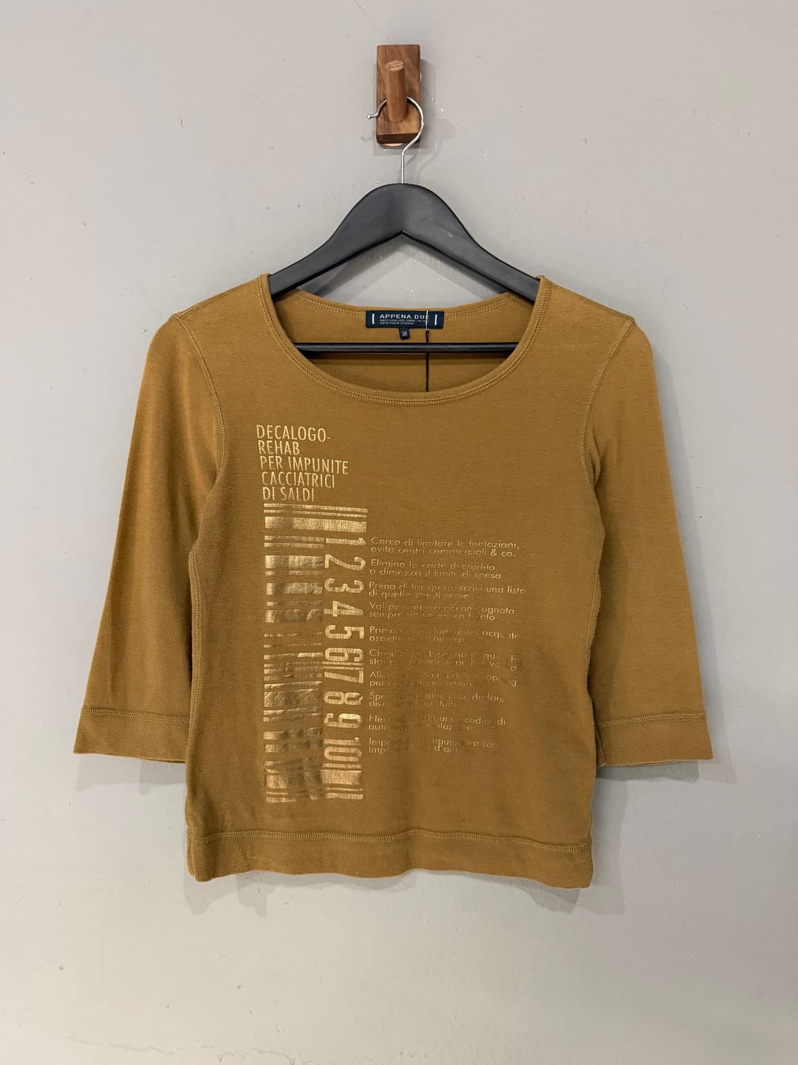 Barcode printing stitch detail top  상품이미지5
