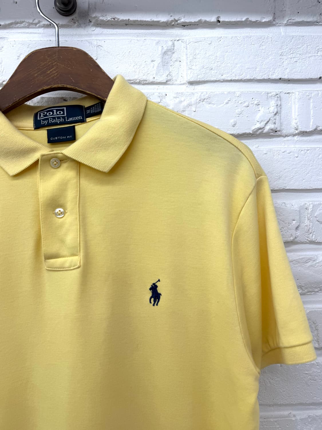 폴로 옐로우 커스텀핏 pk 반팔티셔츠  상품이미지4