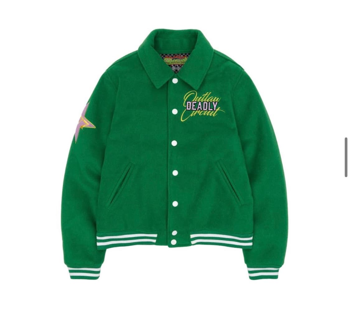 스컬프터 Varsity Standard Jacket Green 상품이미지1