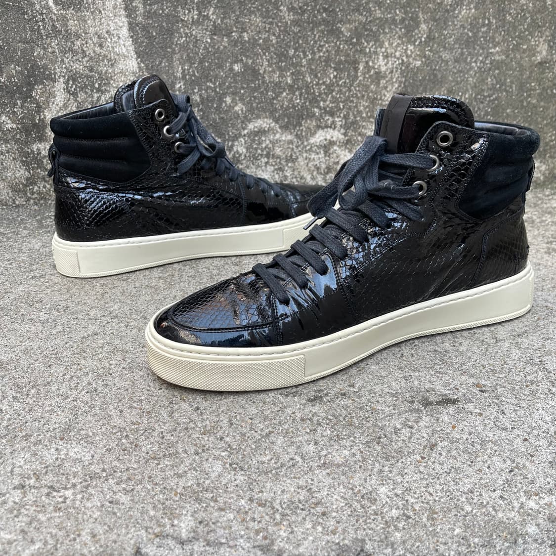 [41] Saint Laurent 아카이브 레더 하이탑 스니커즈(260) 상품이미지4