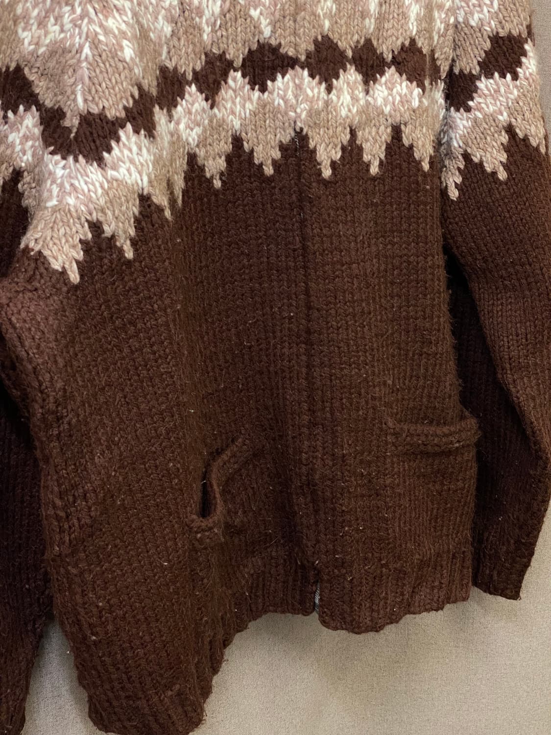 빈티지 코위찬 니트 집업 상품이미지2