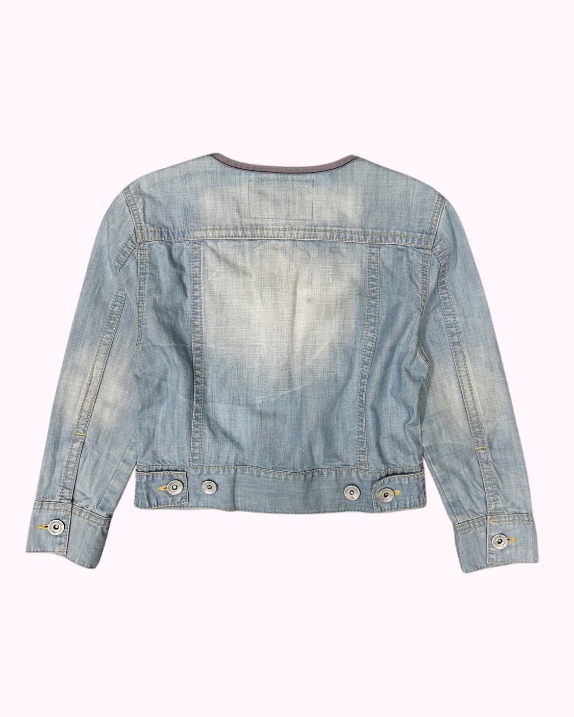 ANNAKERRY vintage denim crop half jacket 상품이미지5