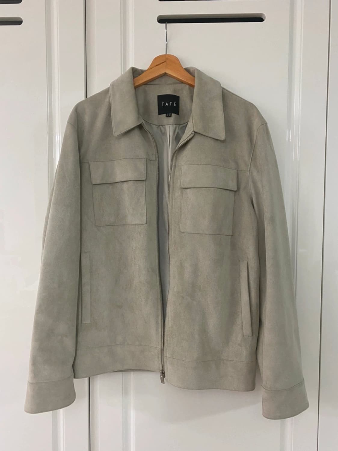TATE 테이트 스웨이드 트러커 자켓 그레이 색상 105 상품이미지1