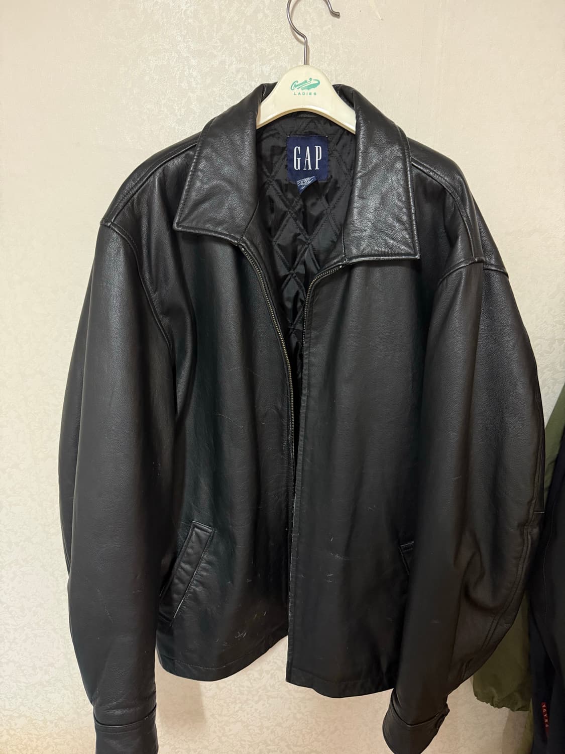 L) 올드 갭 gap 레더 자켓 상품이미지1