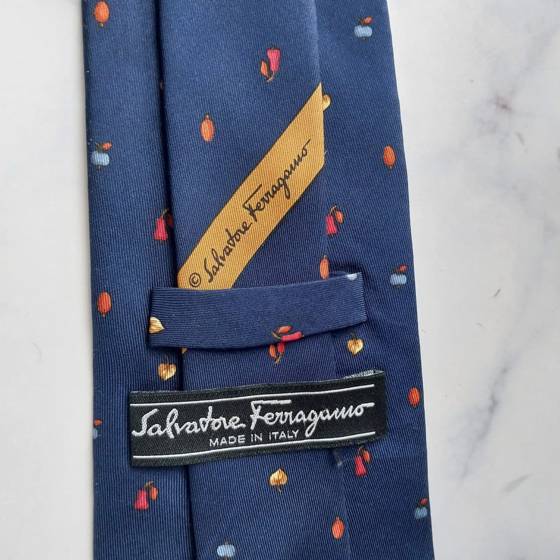 살바토레 페라가모 실크 패턴 넥타이 9.7cm A+등급 K2026 상품이미지8