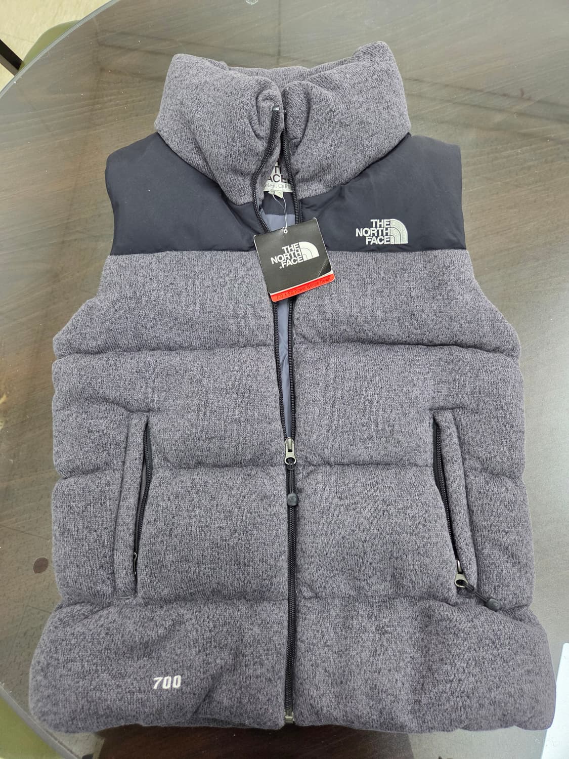 노스페이스 700 패딩 눕시 조끼 그레이 85 상품이미지1