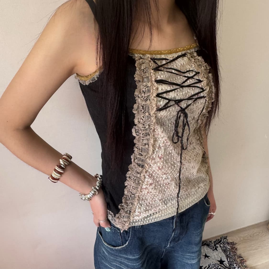 Japanese sleveless 상품이미지3