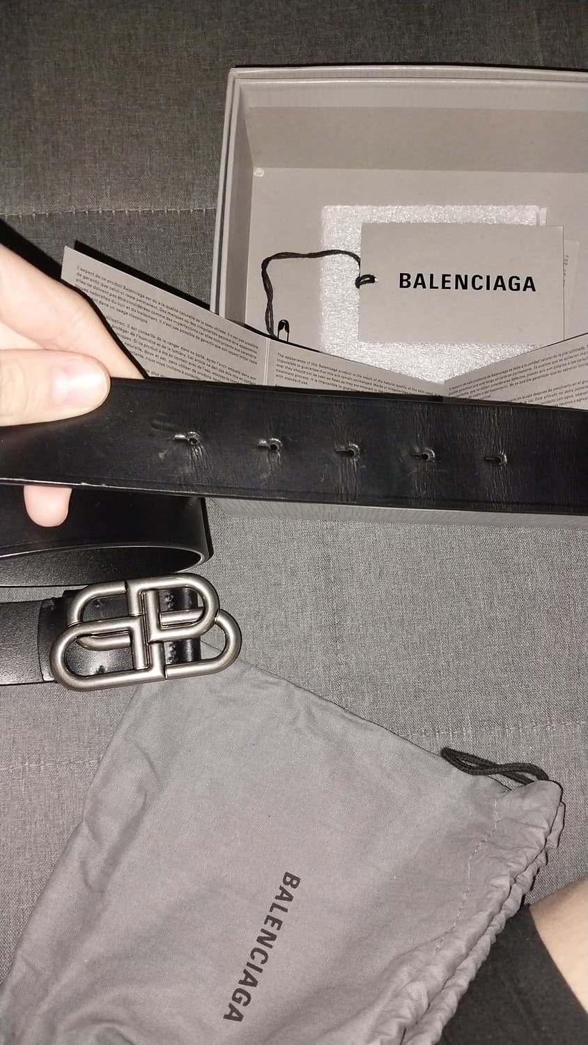Balenciaga BB Silver-tone Belt 상품이미지4