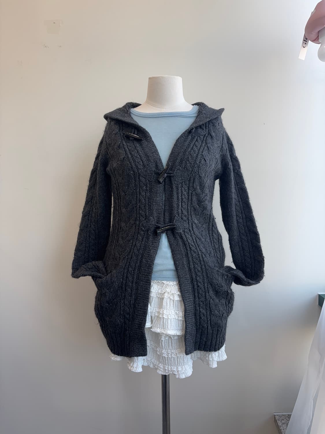 유니클로 꽈배기 토글 후드 가디건 상품이미지7