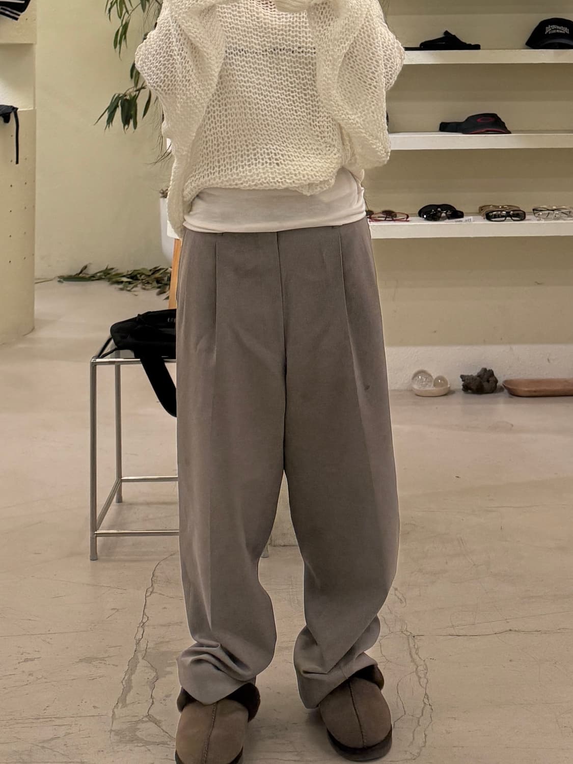 빈티지 세미 테이퍼드 슬랙스 U646 상품이미지1