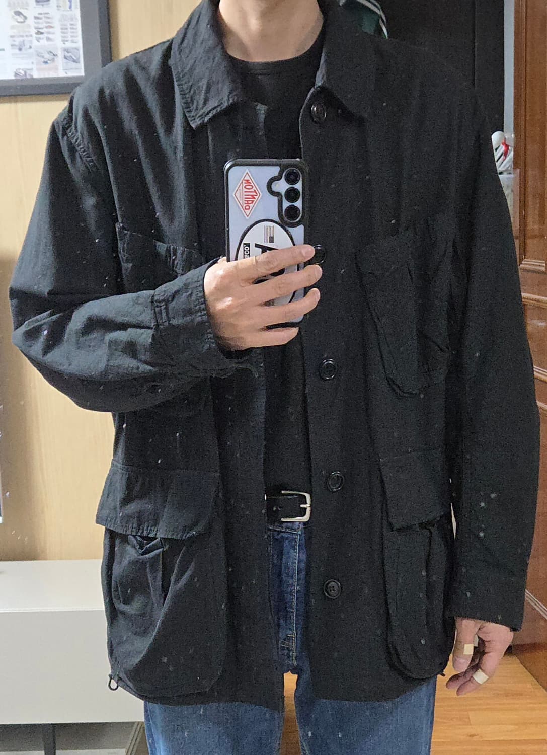 (착샷) 사쥬드크레 햄프 밀리터리 퍼티그 bdu 자켓 상품이미지8