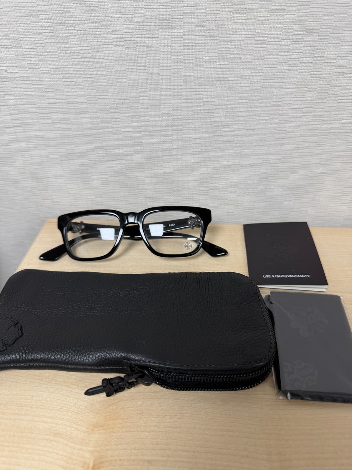 크롬하츠 뿔테 안경 easy 블랙 실버 새상품 (단종 레어) 상품이미지2