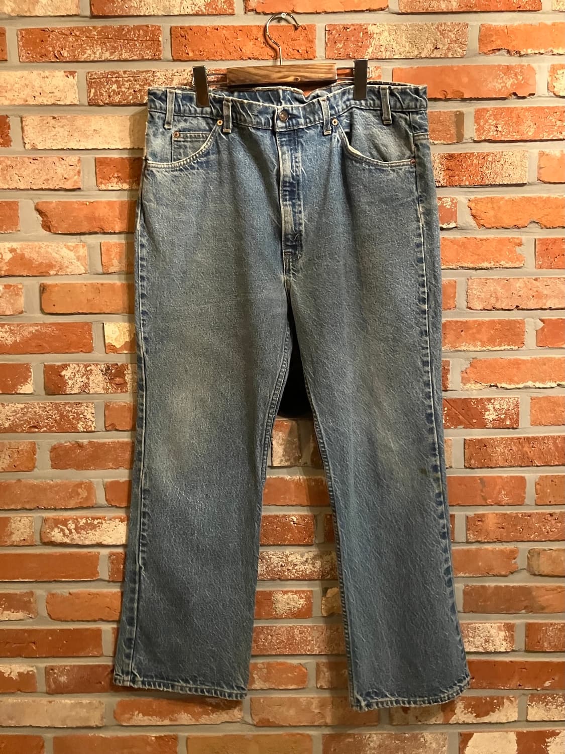 빅사이즈 90s USA 빈티지 리바이스 517 부츠컷 데님 팬츠 상품이미지2