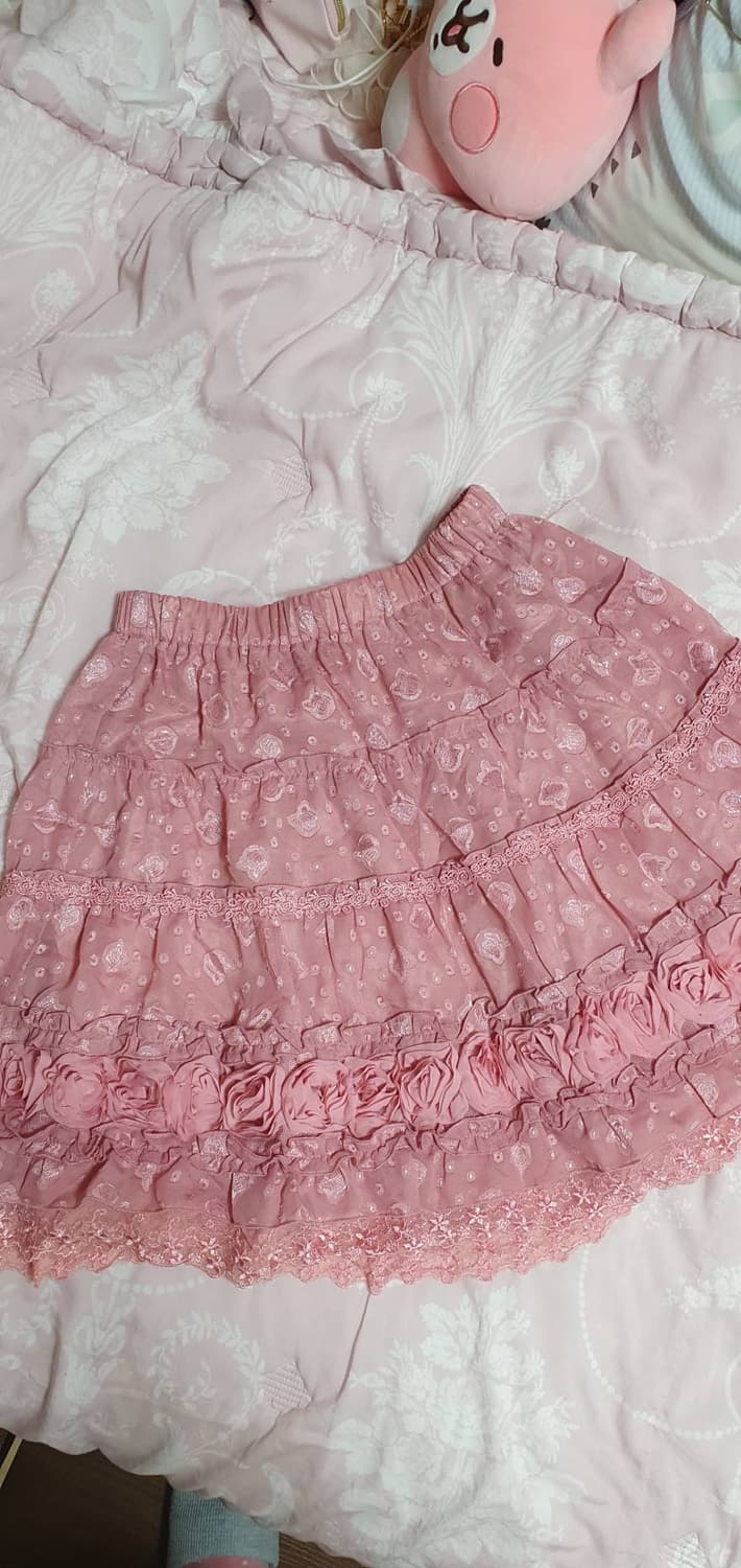 axes femme 로즈핑크 스커트  상품이미지1