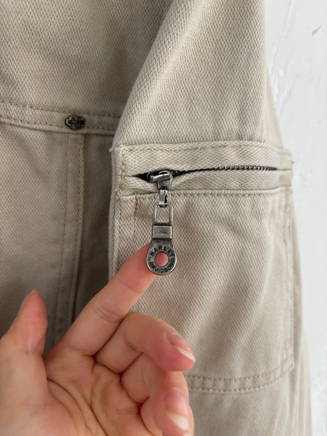 Harley Davidson 할리데이비슨 베이지 트러커 자켓 상품이미지6