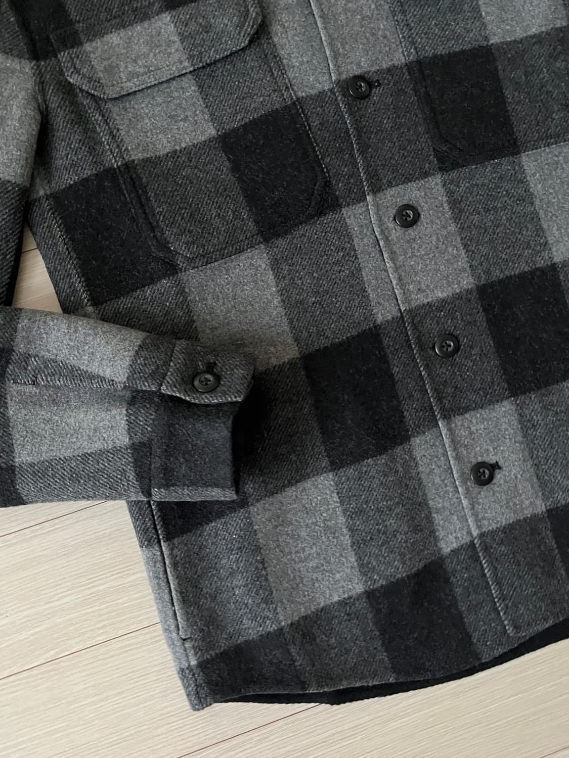 (Man) Vince 빈스 체크 울 셔츠 자켓 상품이미지2