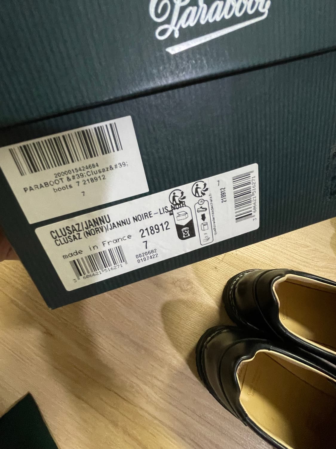 파라부트 클루사즈 uk7 블랙 1회(1시간착 극미 상품이미지4