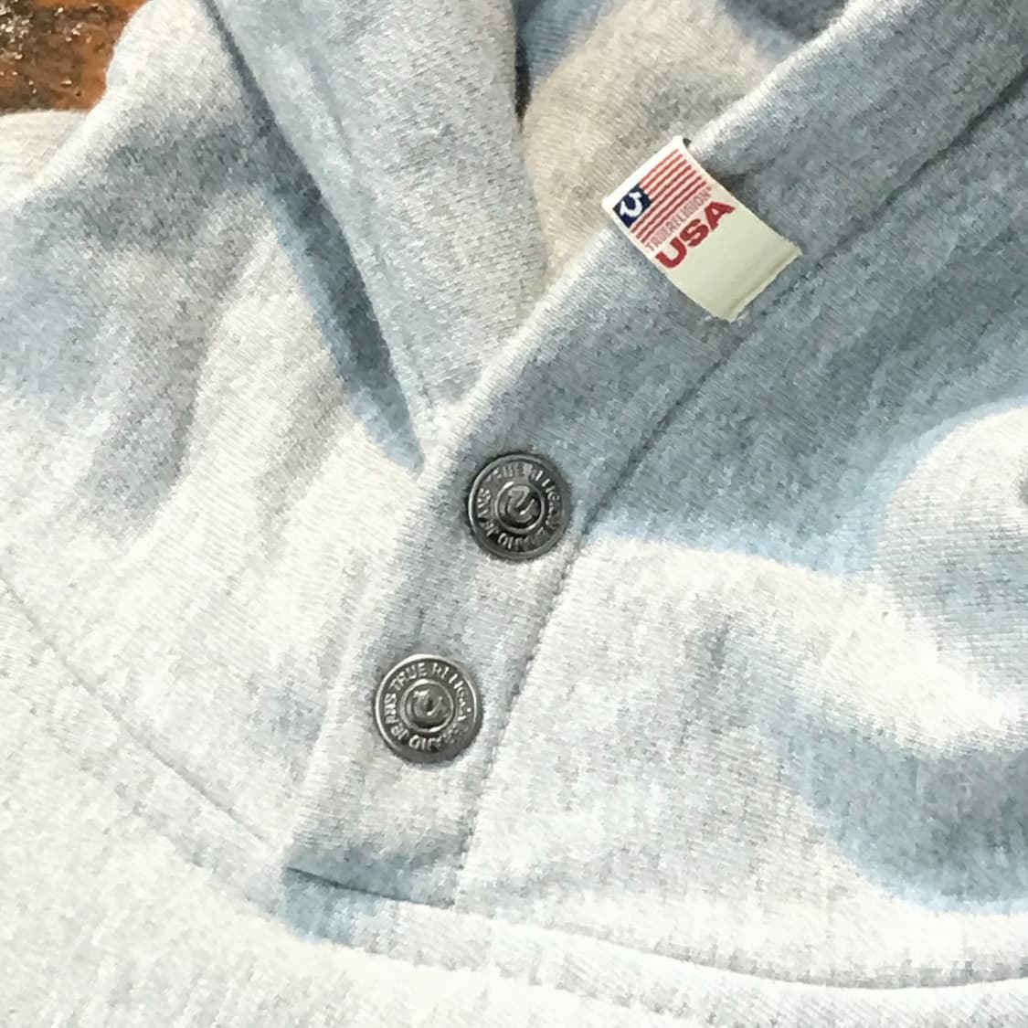 트루릴리전 그레이 헤비코튼 기모 후디 남성 115 빅사이즈 상품이미지4