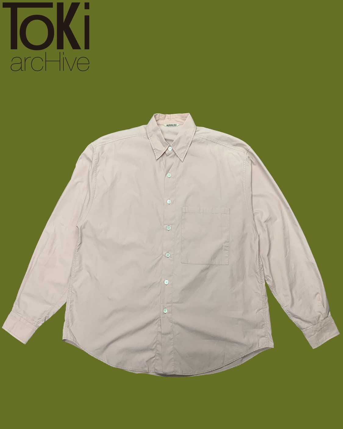 🇯🇵AURALEE WASHED FINX TWILL BIG SHIRTS 상품이미지1