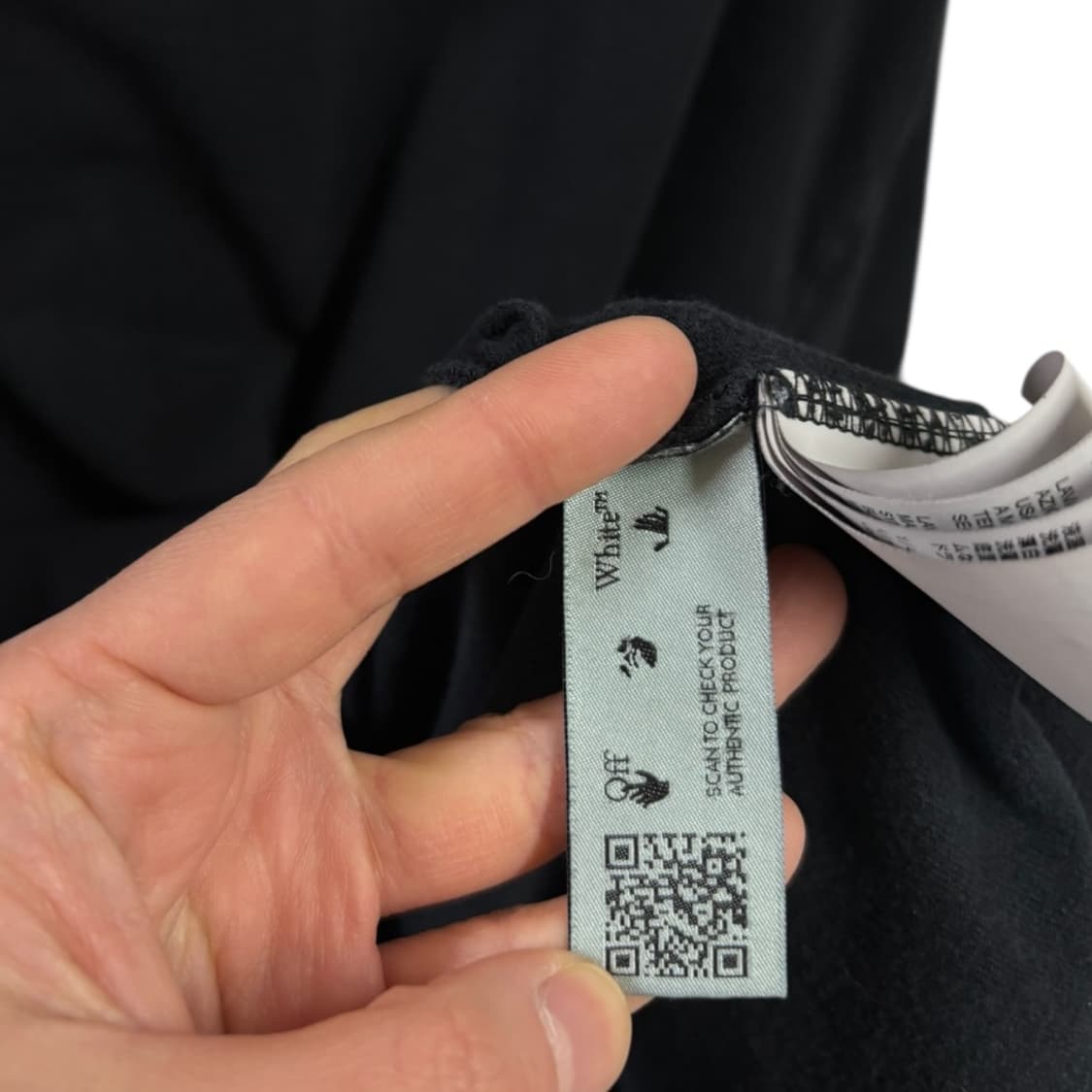 큐알)오프화이트 마커 펜 애로우 오버핏 티셔츠 상품이미지6