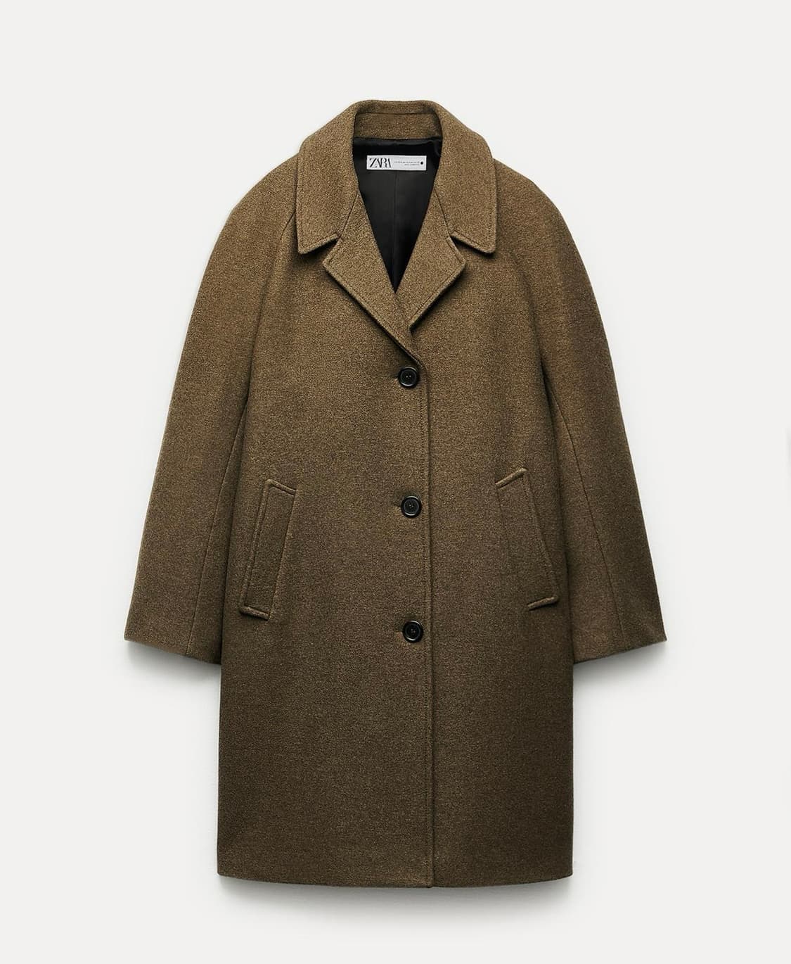 자라 울 블렌드 미니멀 코트 ZW collection 상품이미지3