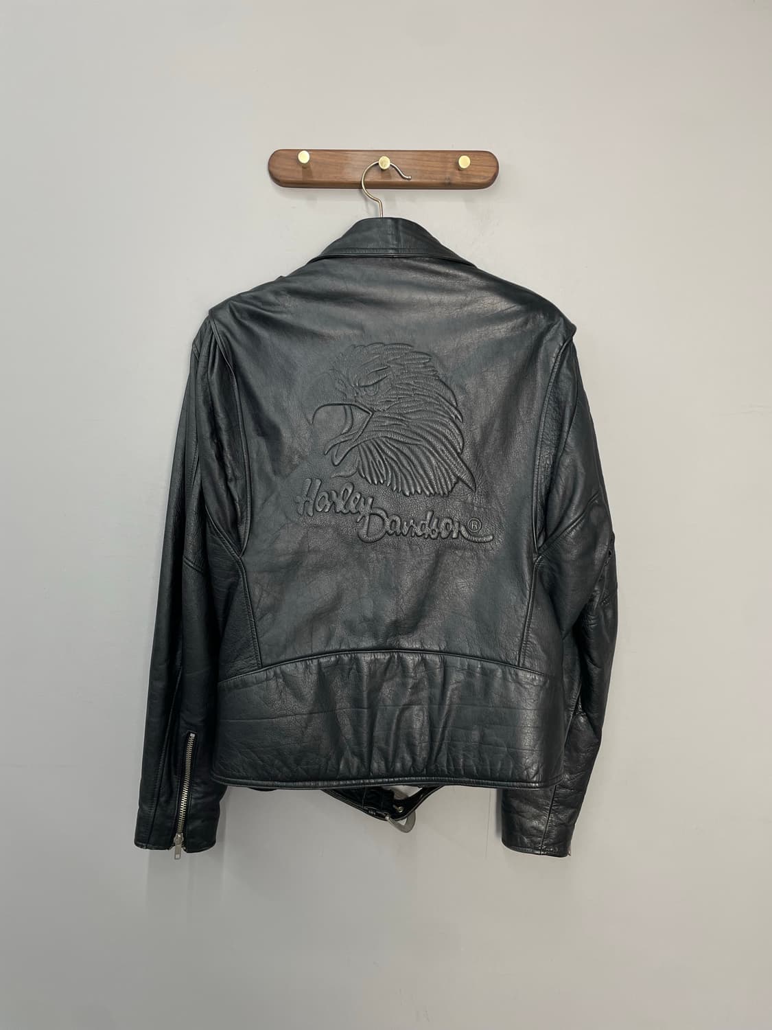 할리데이비슨 빈티지 독수리 블랙 라이더 레더자켓 H2211 상품이미지6