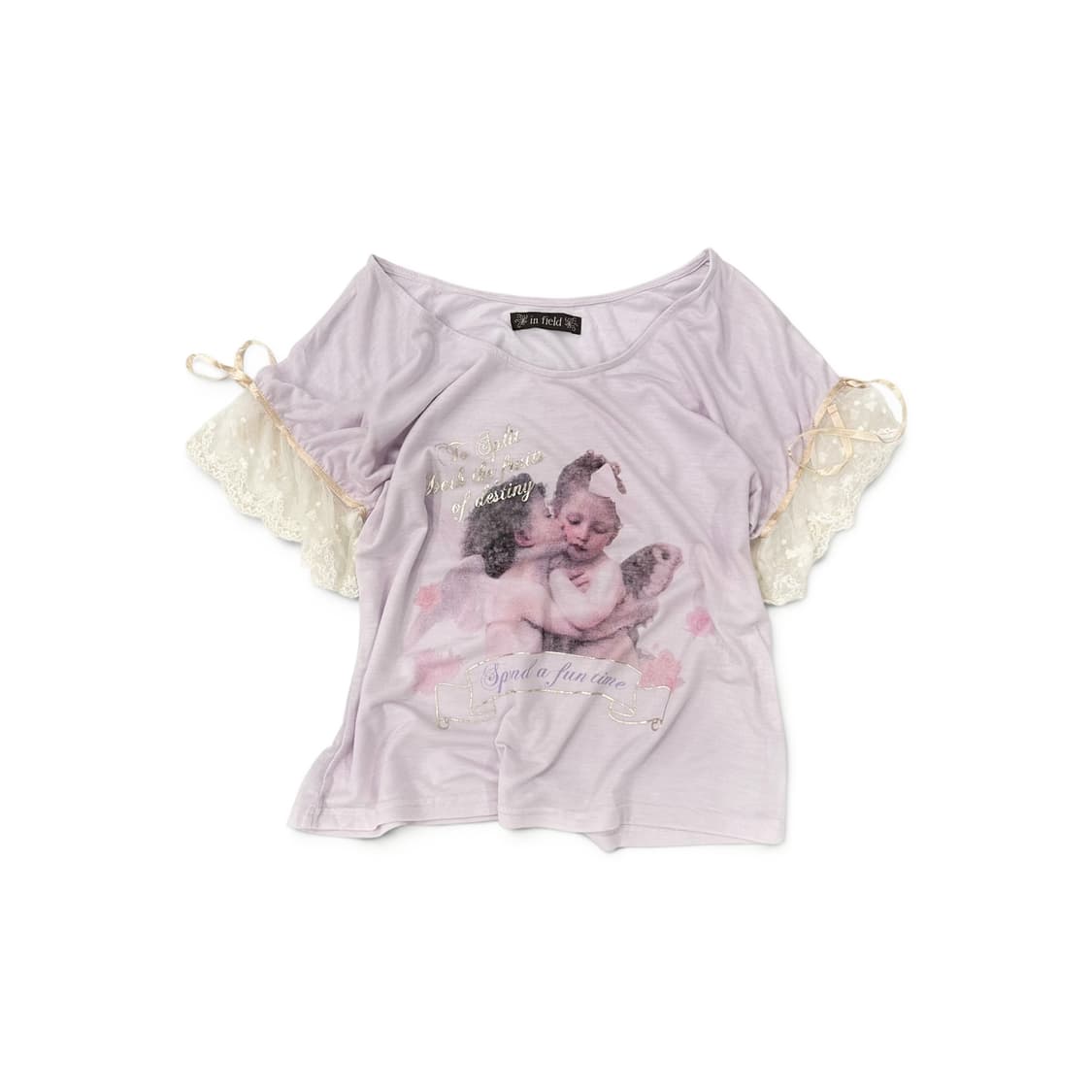 Baby Lace Light Plum Loose Top 상품이미지1