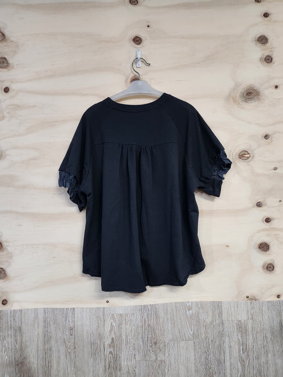 602) VISIT 셔링포인트 반팔티 상품이미지2