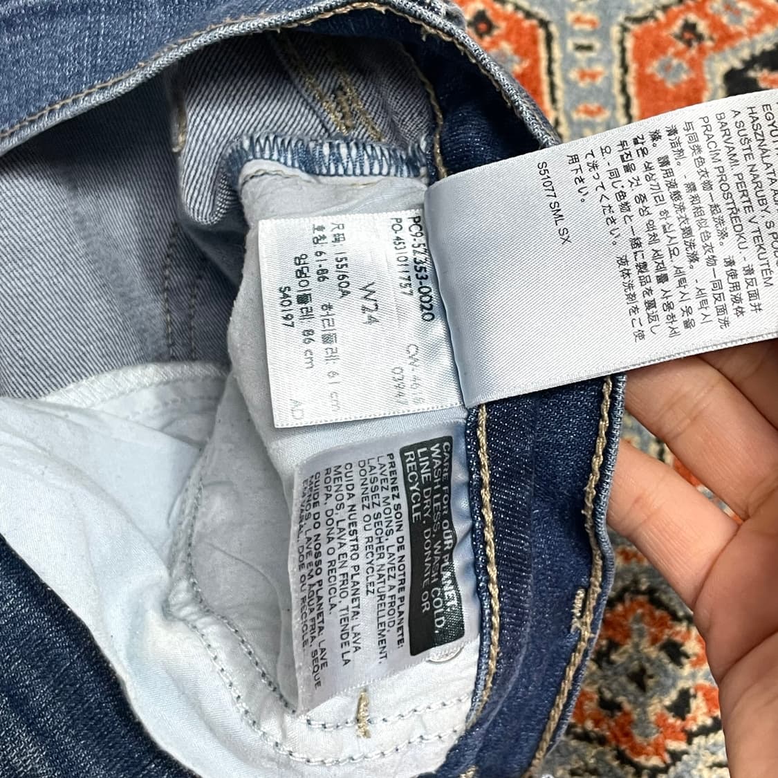 리바이스 보이브렌드핏 중청 워싱데님 여성24 상품이미지5