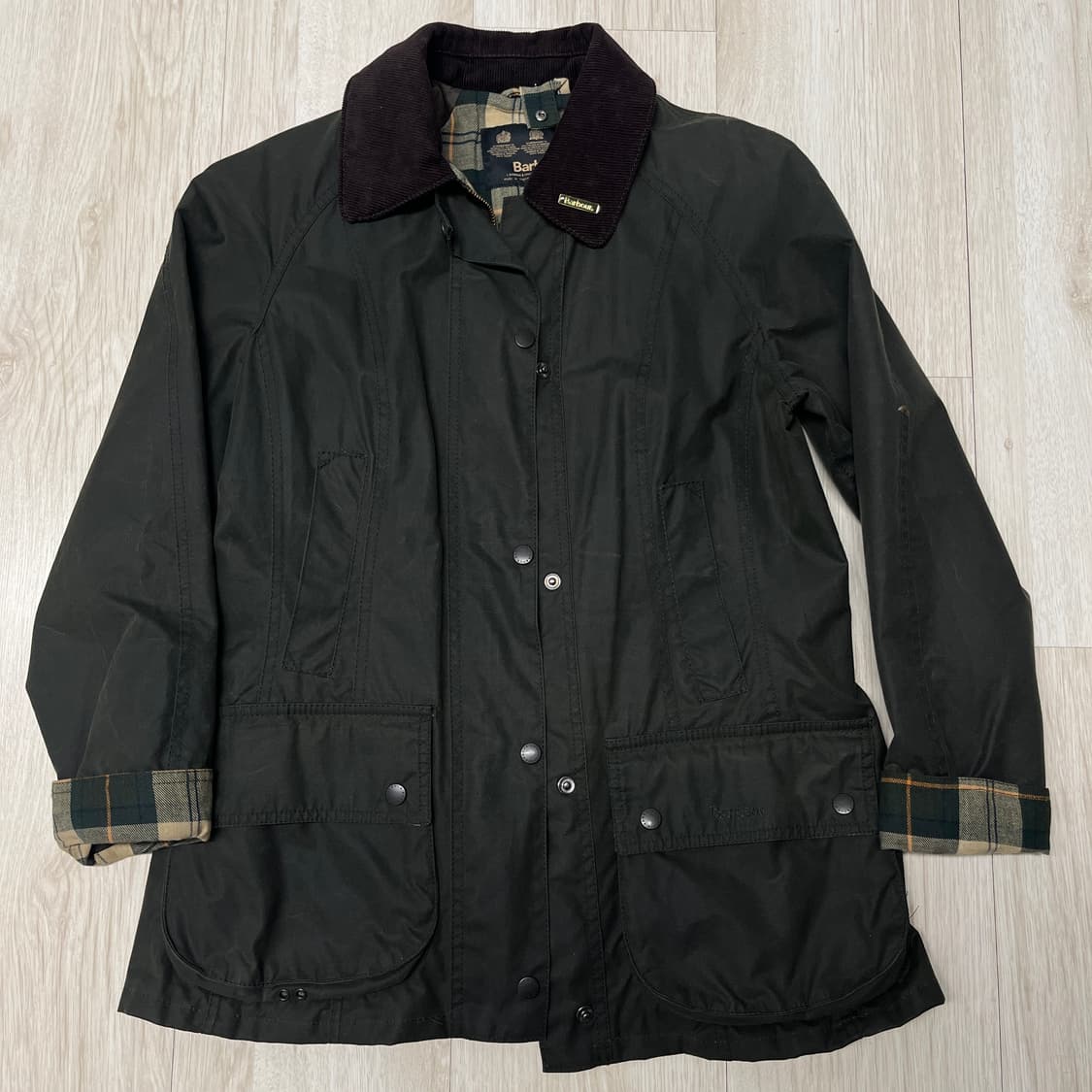 바버 비데일 왁스자켓 세이지 34사이즈 상품이미지1