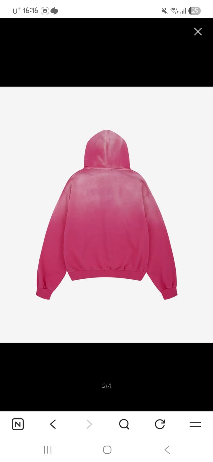 그레일즈 핑크 후드집업 2사이즈 급처 상품이미지2