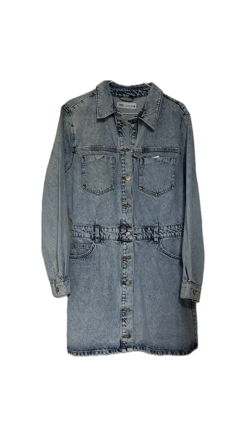 (새상품 ) zara 자라 데님원피스 42 XL  상품이미지1