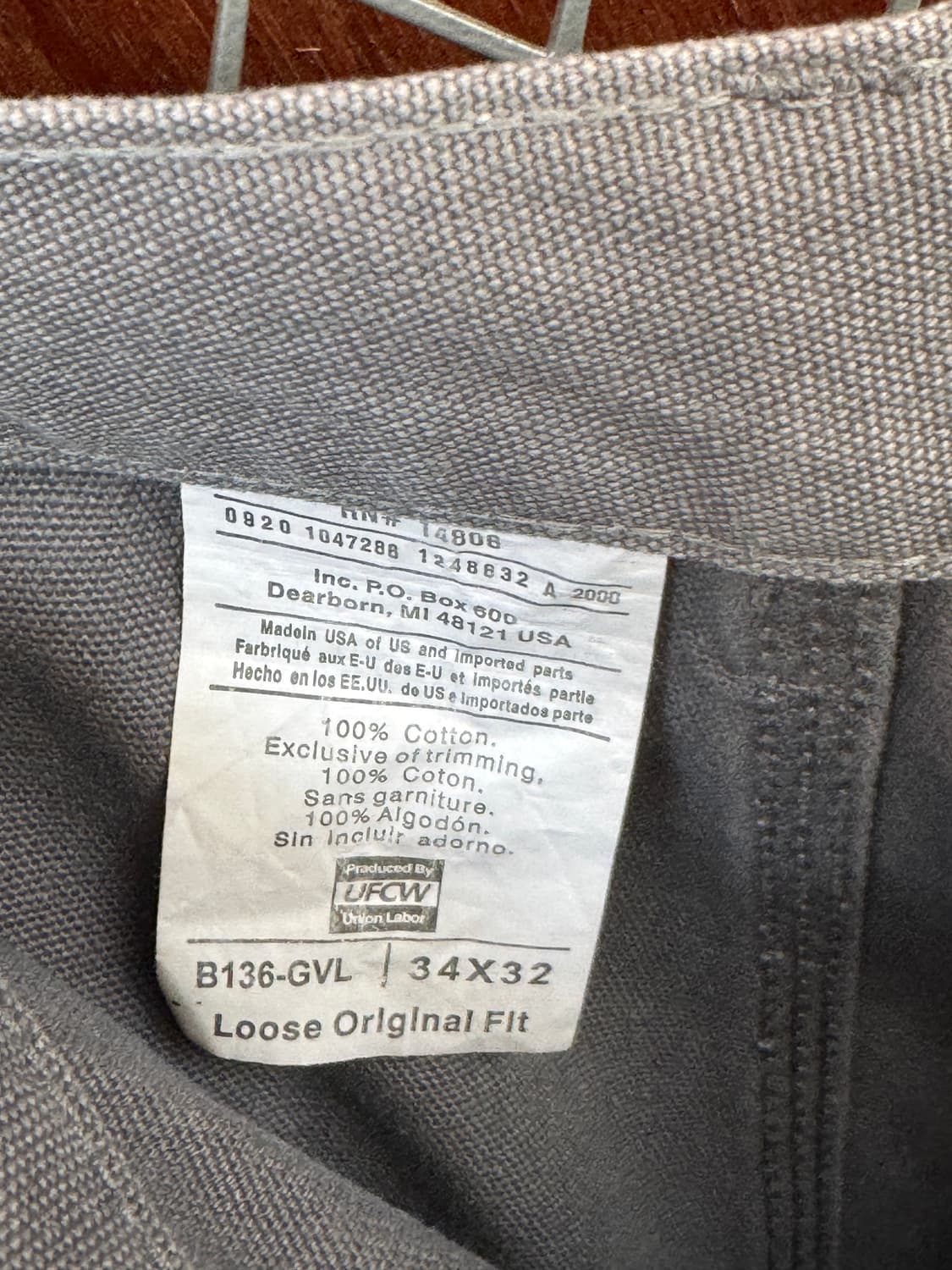 칼하트 더블니 카펜터팬츠 빈티지 카고바지 34 상품이미지8