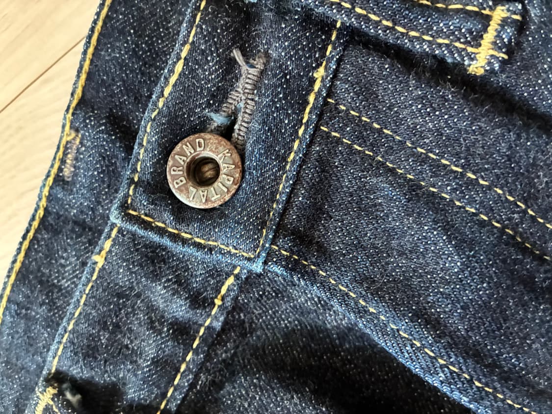 [KAPITAL] 캐피탈 셀비지 스트레이트 데님 진 32 남성 상품이미지8