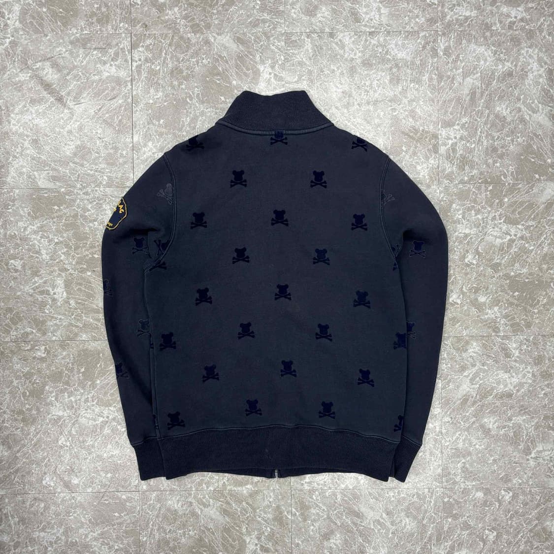 00s 빈티지 스컬 해골 스웻 트랙탑 희귀져지(L) 상품이미지3