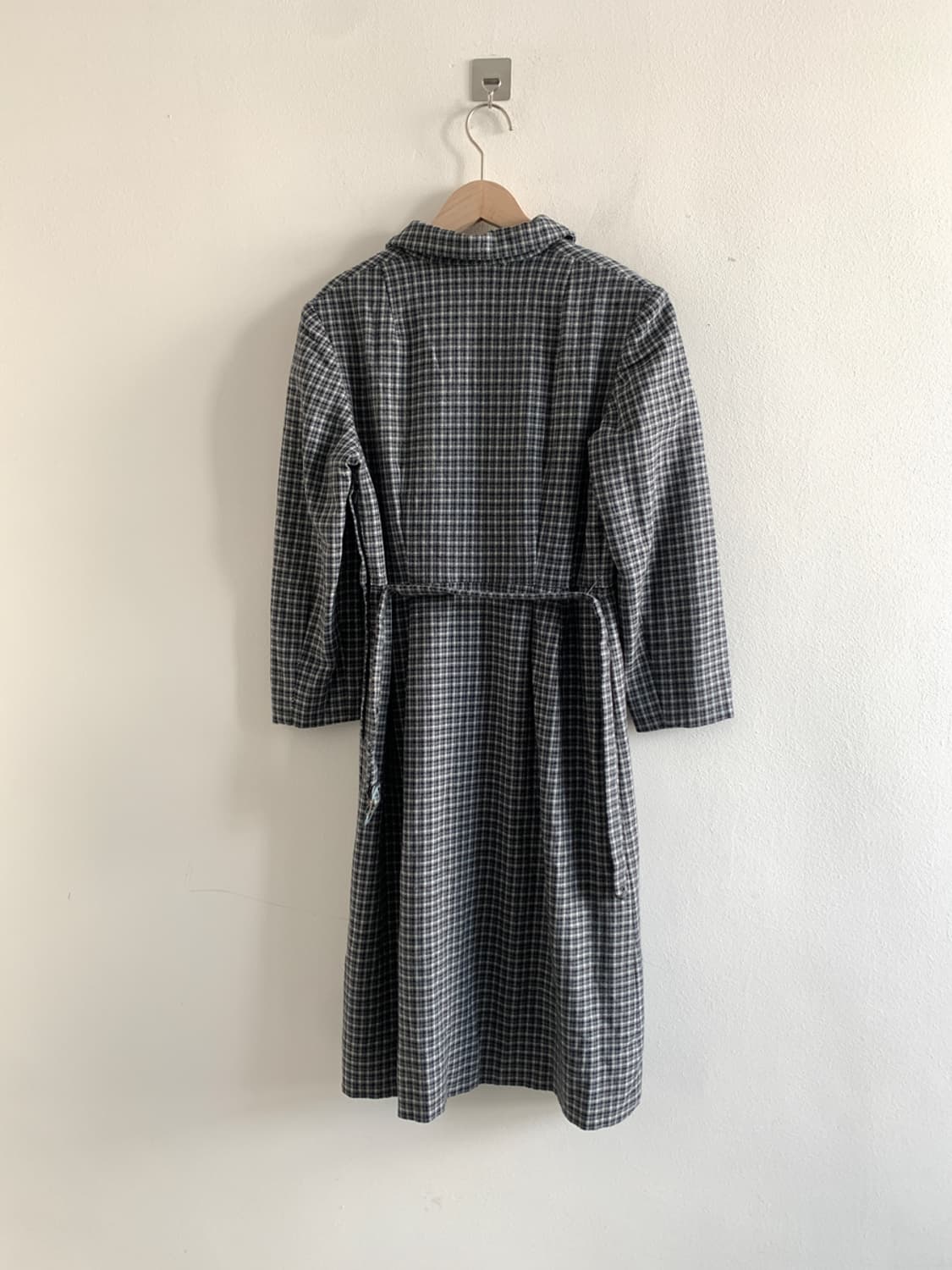Classic check belted dress 상품이미지7