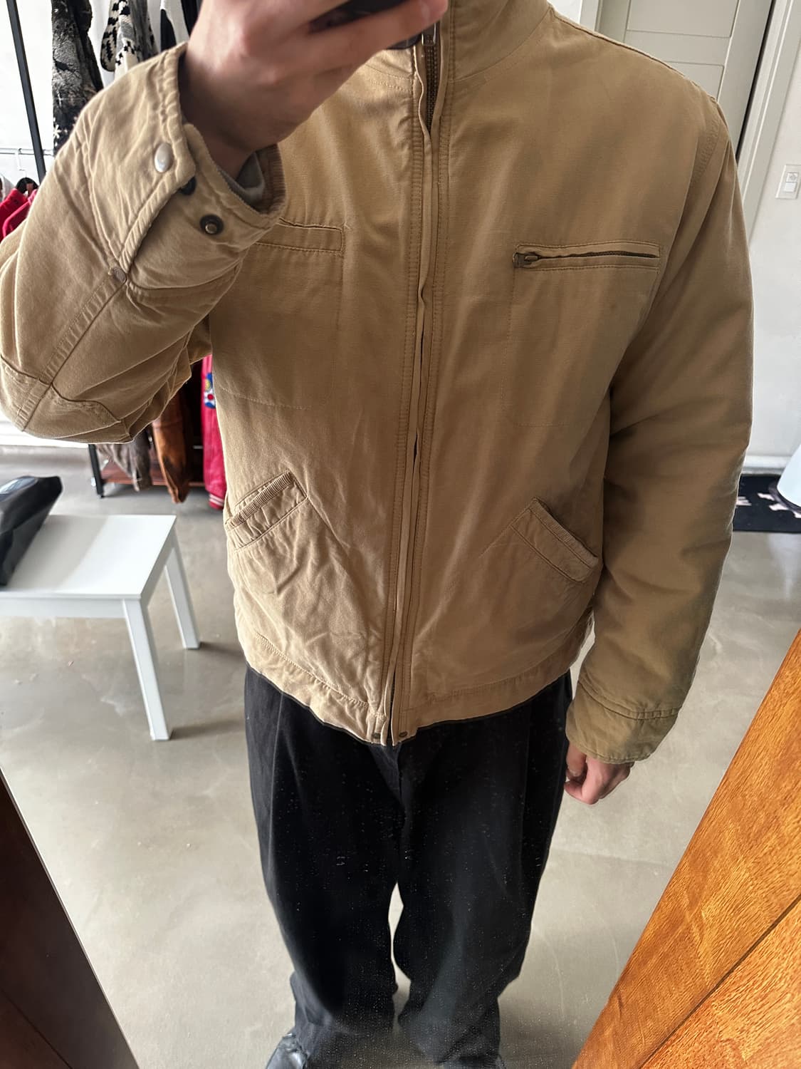 아메리칸 빈티지 워크 코튼 블루종 자켓 상품이미지1